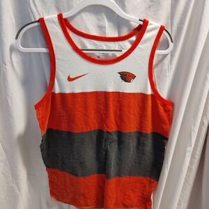 Nike Kids' Orange and Black Tank Top